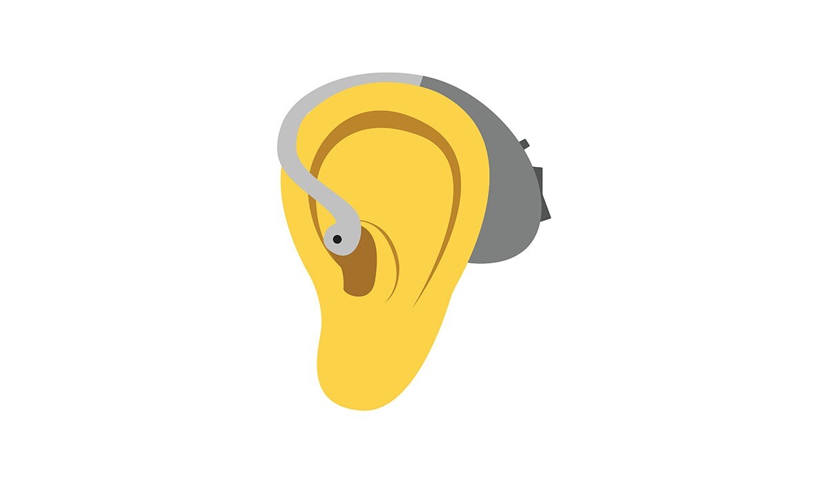 emoji ohr mit hörgerät